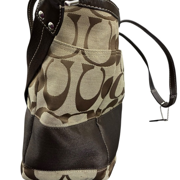 Coach Lurex Signature C X-Large Diaper Tote - Picture 4 of 14